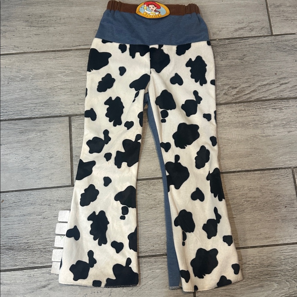 Walt Disney World Toy Story Jesse costume Cow Print Kids Pants Size Medium